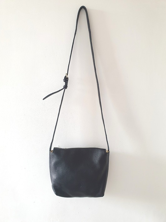 torby na ramię Torebka ze skóry na ramię, ELEGANTIA, czarny