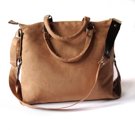 torba - golden nut&dots&leather II - elfagado
