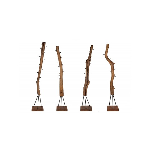 Wieszak na ubrania Hemingway drewno teakowe 200cm Home Design