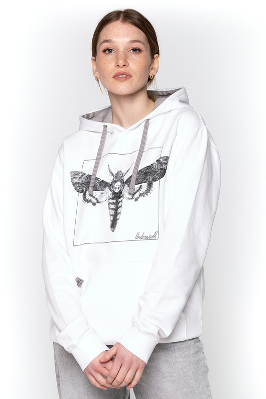 bluza z kapturem damska Bluza kangurka UNDERWORLD unisex Night Butterfly