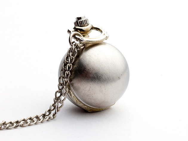 zegarki na łańcuszku KULECZKA I (SILVER)  - Drobiny Czasu - zegarek kwarcowy