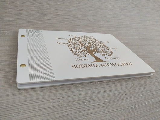 księgi gości i albumy ślubne Księga Album na zdjęcia Drzewko z imionami