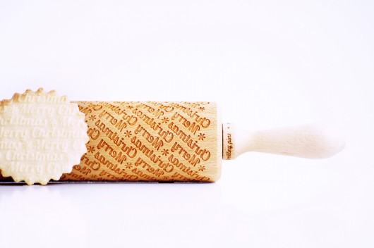 MERRY CHRISTMAS - wałek do wytłaczania ciastek Valek Rolling Pins