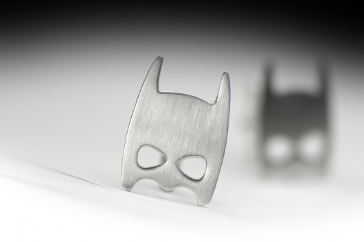 Srebrne spinki do mankietów - BATMAN MASK FeinFein