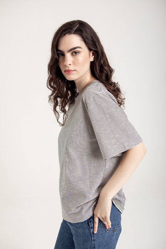 t-shirt damskie T-shirt STRIPES Oversize