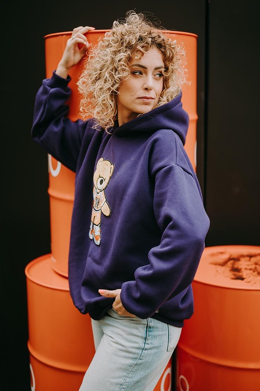 bluza z kapturem damska Bluza oversize Brandon Teddy dla mamy i taty