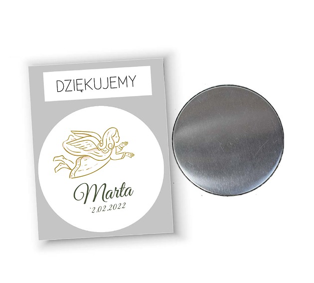 upominki dla gości 10szt - Magnes dla gości upominek na komunię aniołek