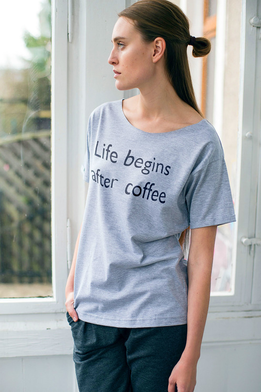 COFFEE Oversize T-shirt GAU great as You