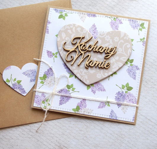 kartki scrapbooking Dla Mamy :: kartka handmade :: bzy