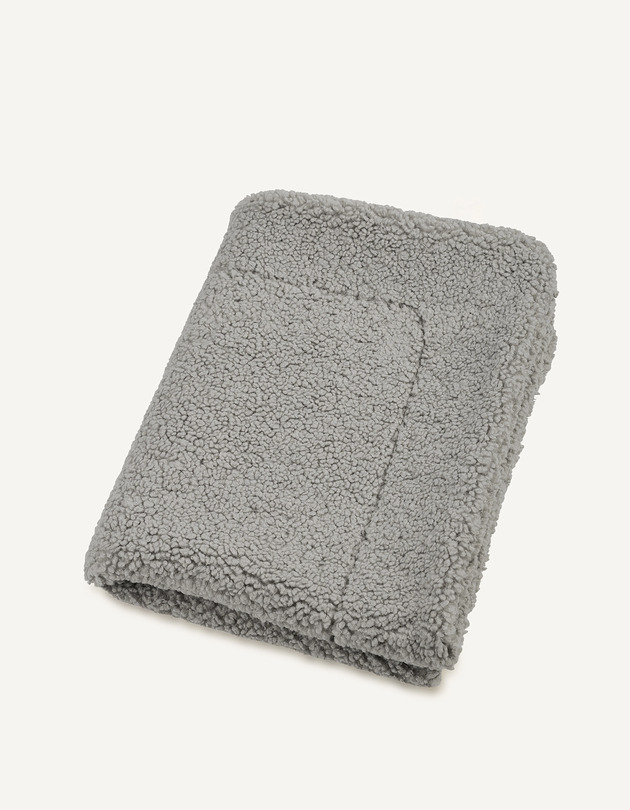 legowiska dla psów i kotów Kocyk / mata boucle dla psa HYGGE stone grey SM