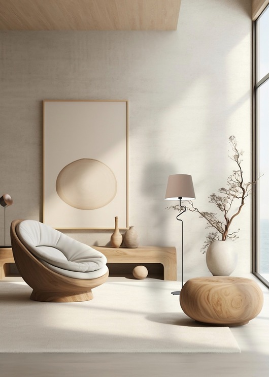 lampy podłogowe Designerska lampa stojąca do salonu z abażurem FOGO