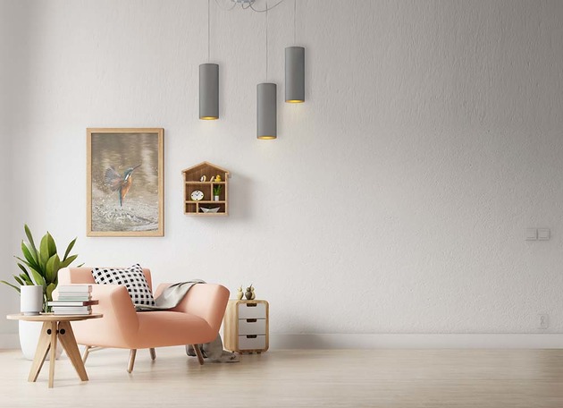 lampy wiszące Nowoczesna lampa wisząca tuba pająk z regulacją VIZELA GOLD T3