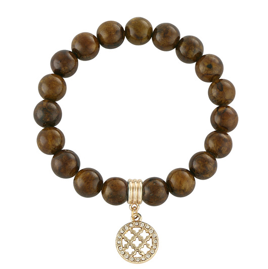 Brown jade with rosette.. Lavoga