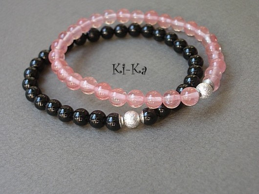 Zamówienie. Turmaliny: black and watermelon  KiKa pracownia