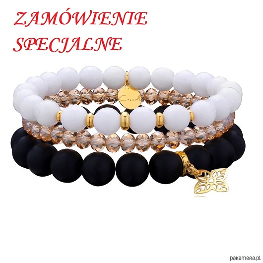 Bransoletki SREBRO 925 + jadeit+kryształ+onyks Coccola JEWELLERY
