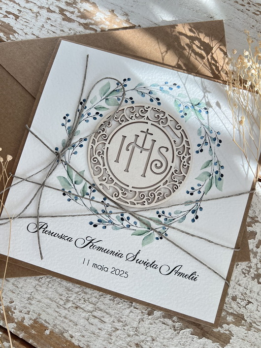 zaproszenia na komunię Najpiękniejsze zaproszenia handmade komunijne, na komunię dla chłopca, dziewc