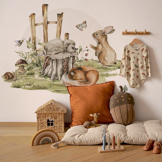 naklejki ścienne do pokoju dziecka Woodland Walk - Naklejki Na Ścianę Dla Dzieci  Wzór 9