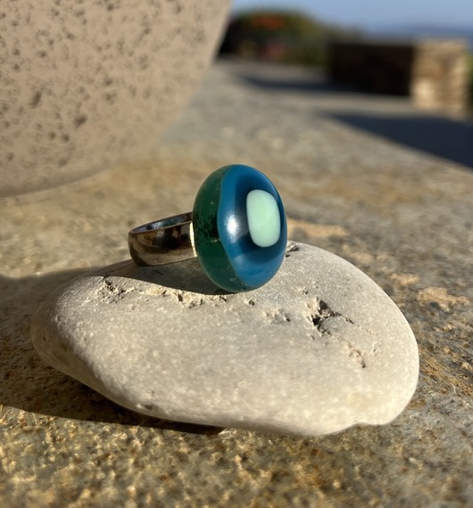 pierścionki srebrne Pierścionek z wymiennym oczkiem z kolekcji orbit