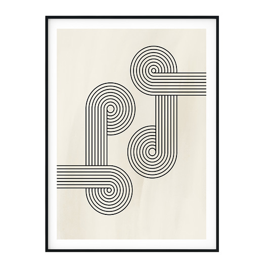 Plakat abstrakcyjny Japandi no. 50 myscandi