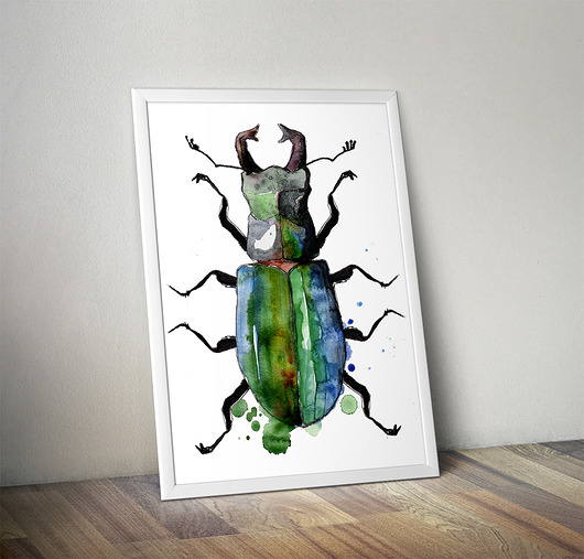 Plakat- ilustracja ŻUK  30x40cm Illunova