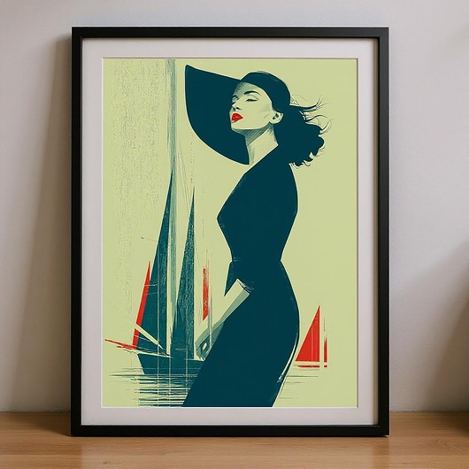 plakaty Plakat - Elegancki wieczór na Mazurach