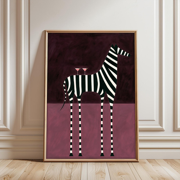 plakaty Plakat Zebra Po Godzinach