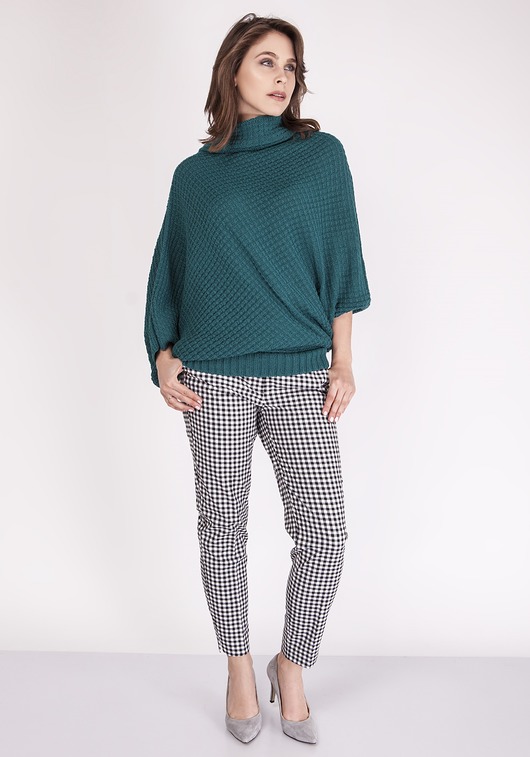 Sweter oversize, SWE049 morski MKM MKMswetry