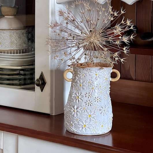 wazony Wazon z uszkami w margerytki