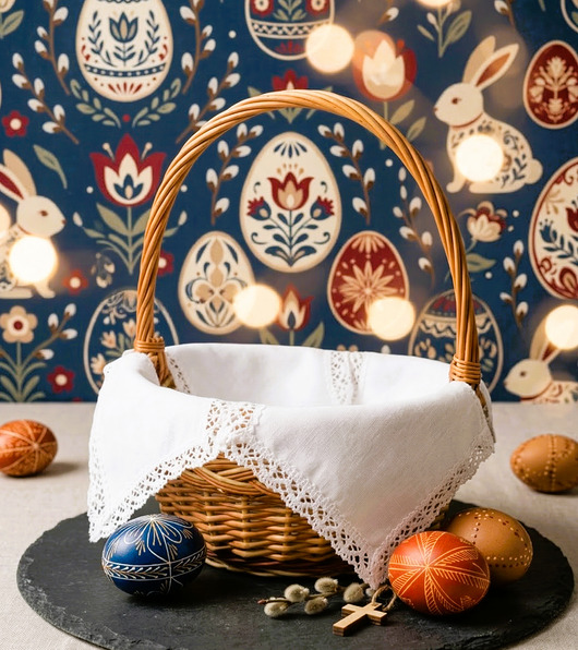 koszyki wielkanocne Serwetka do koszyka UNIWERSALNA mała KLASYCZNA