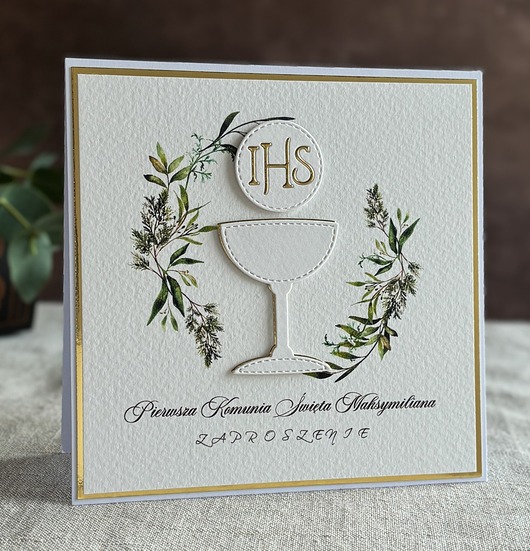 zaproszenia na komunię Zaproszenia na komunię, wzór 4