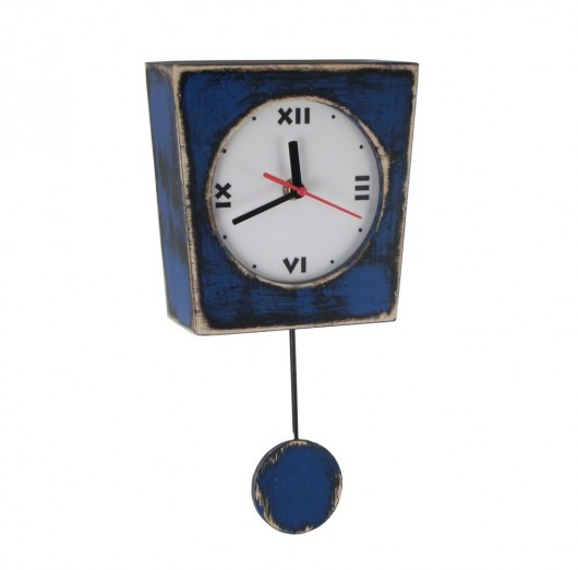Zegar waHACZEK Blue Clock Wood Studio