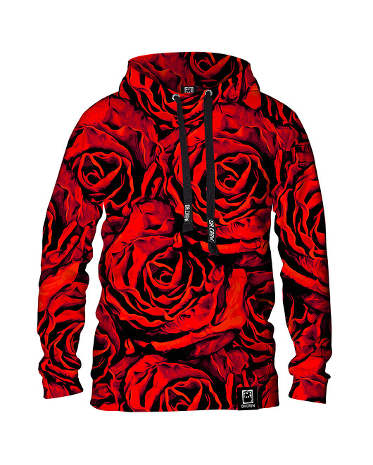 bluzy męskie Męska Bluza z kapturem Red Roses