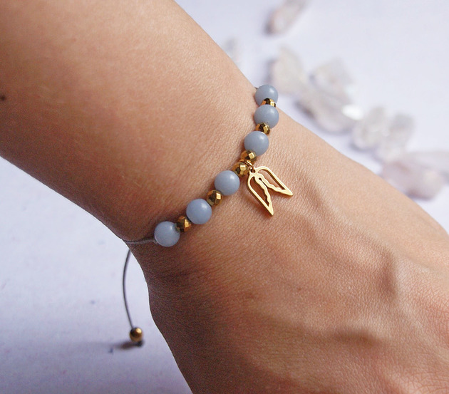 bransoletki z kamieni naturalnych Amulet - ANGELIT - duchowy opiekun