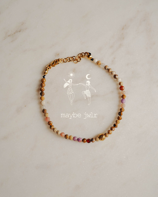 bransoletki z kamieni naturalnych Bransoletka w kolorach ziemi