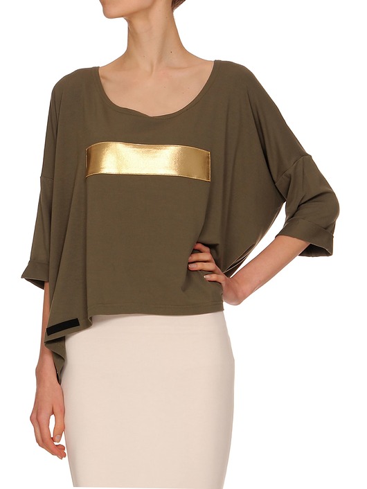  Bluzka khaki YY500087_RAL6007_1021  YULIYA BABICH