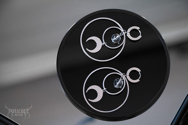 kolczyki - inne Kolczyki geometryczne koła * stal nierdzewna * alternatywne * goth *