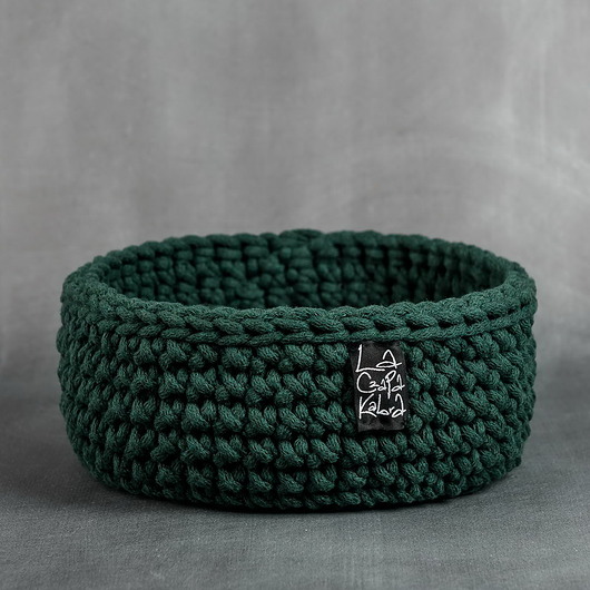 kosze do przechowywania Koszyk  niski- BUTELKOWA ZIELEŃ