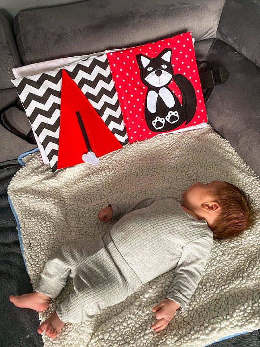 książeczki dla dzieci TimoSimo Książka sensoryczna dla niemowlaka