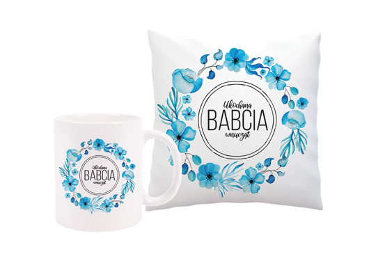 Zestaw kubek + poduszka ( Dzień Babci) AllbagAllprints