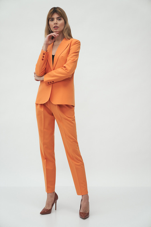 marynarki damskie Klasyczna pomarańczowa marynarka