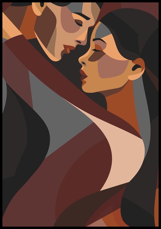 plakaty Plakat "W objęciach"