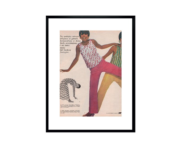 plakaty Plakat Oprawiony kolaż prasowy z 1966, fot. Guy Bourdin