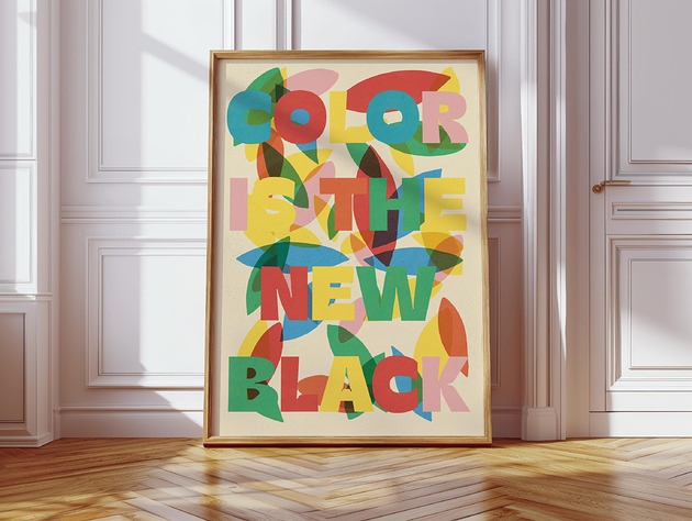plakaty Plakat Color is the new black