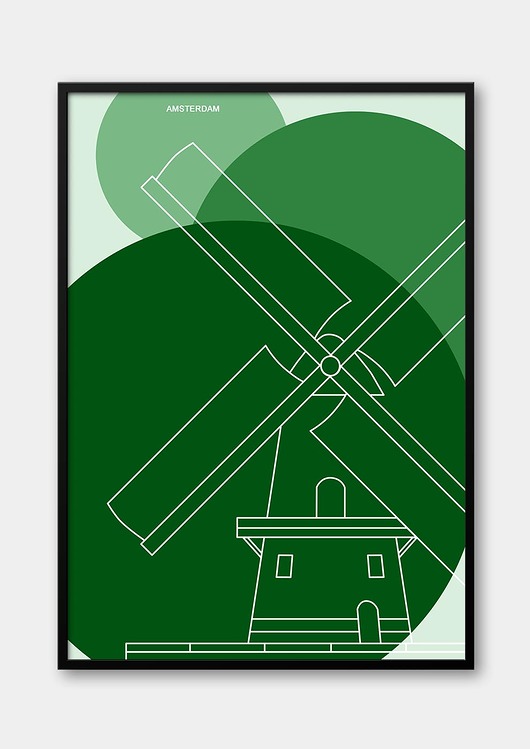 plakaty Plakat Miasta Europy - Amsterdam