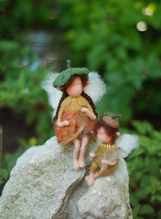 karuzele i girlandy do łóżeczka Leśne Elfy - Waldorf toys