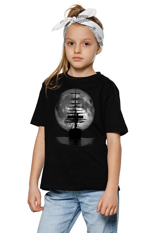 t-shirty dla dziewczynki T-shirt dziecięcy UNDERWORLD Ship czarny
