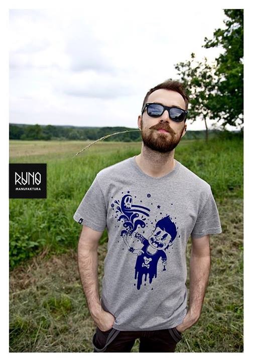 T-shirt CWANIAK (szary) RUNO