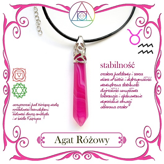AGAT RÓŻOWY obelisk KEIT