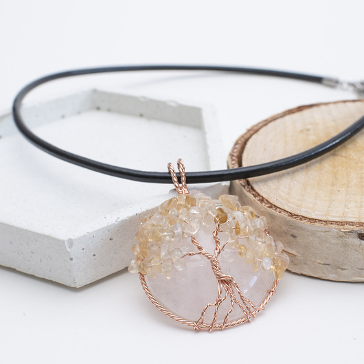 naszyjniki - inne Naszyjnik "Lalaith"- Drzewo Radości