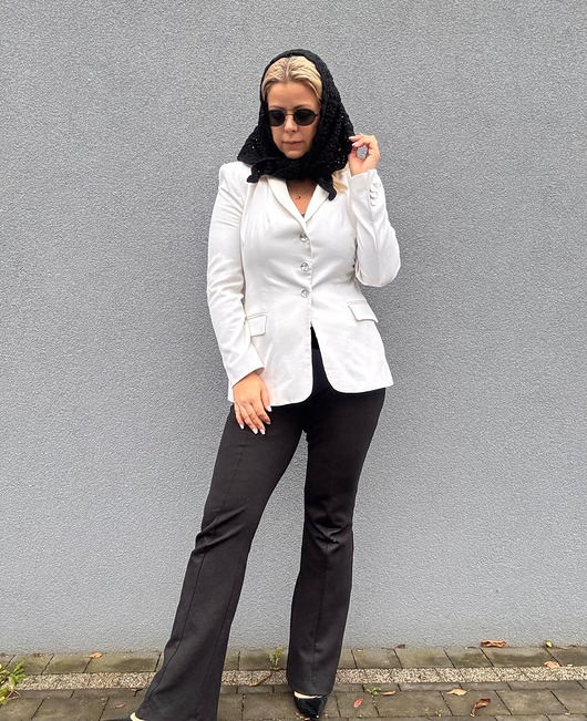 czapki damskie Ażurowa chusta